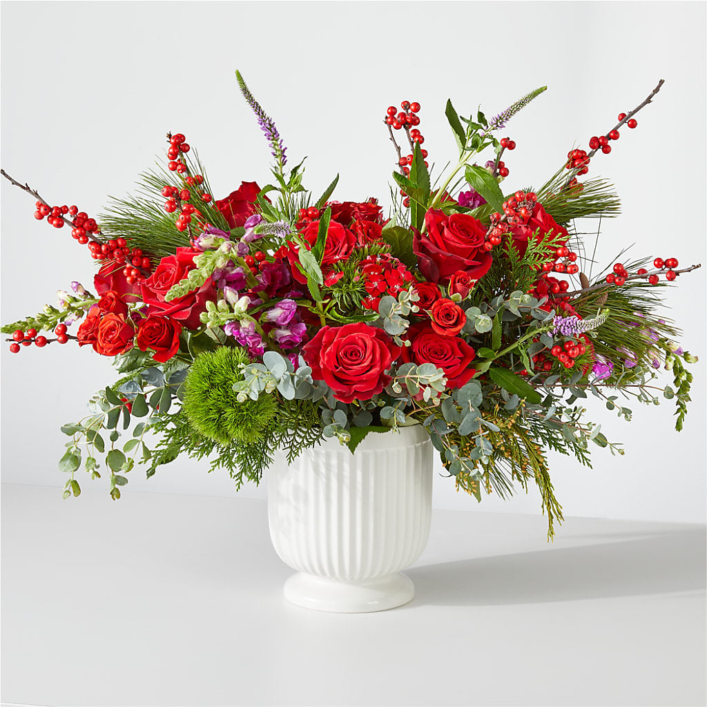 Big Red Bow Bouquet – Family Fare Supermarkets #3785, Omaha NE