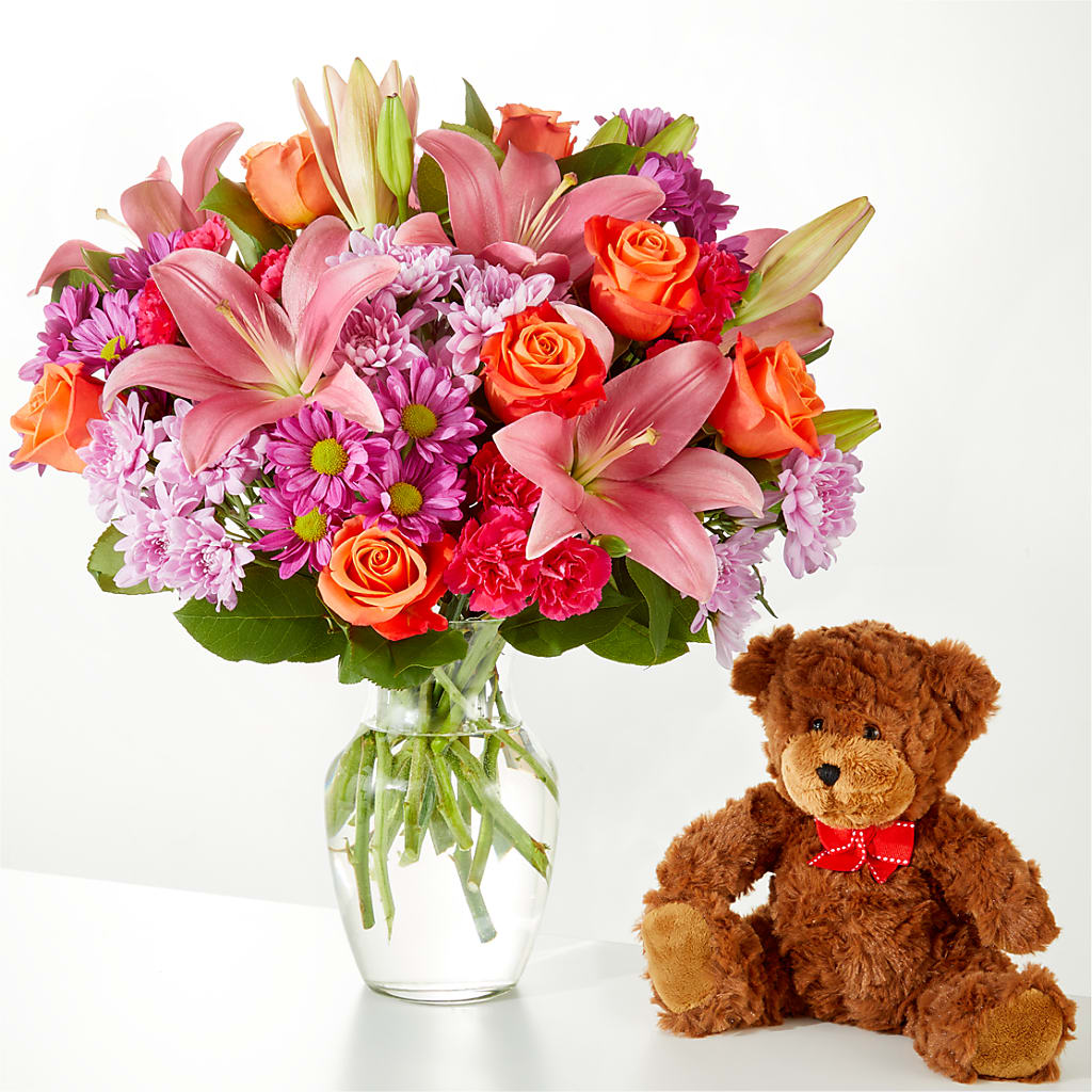 One and Only Bouquet and Bear Bundle – Family Fare Supermarkets #3785, Omaha NE