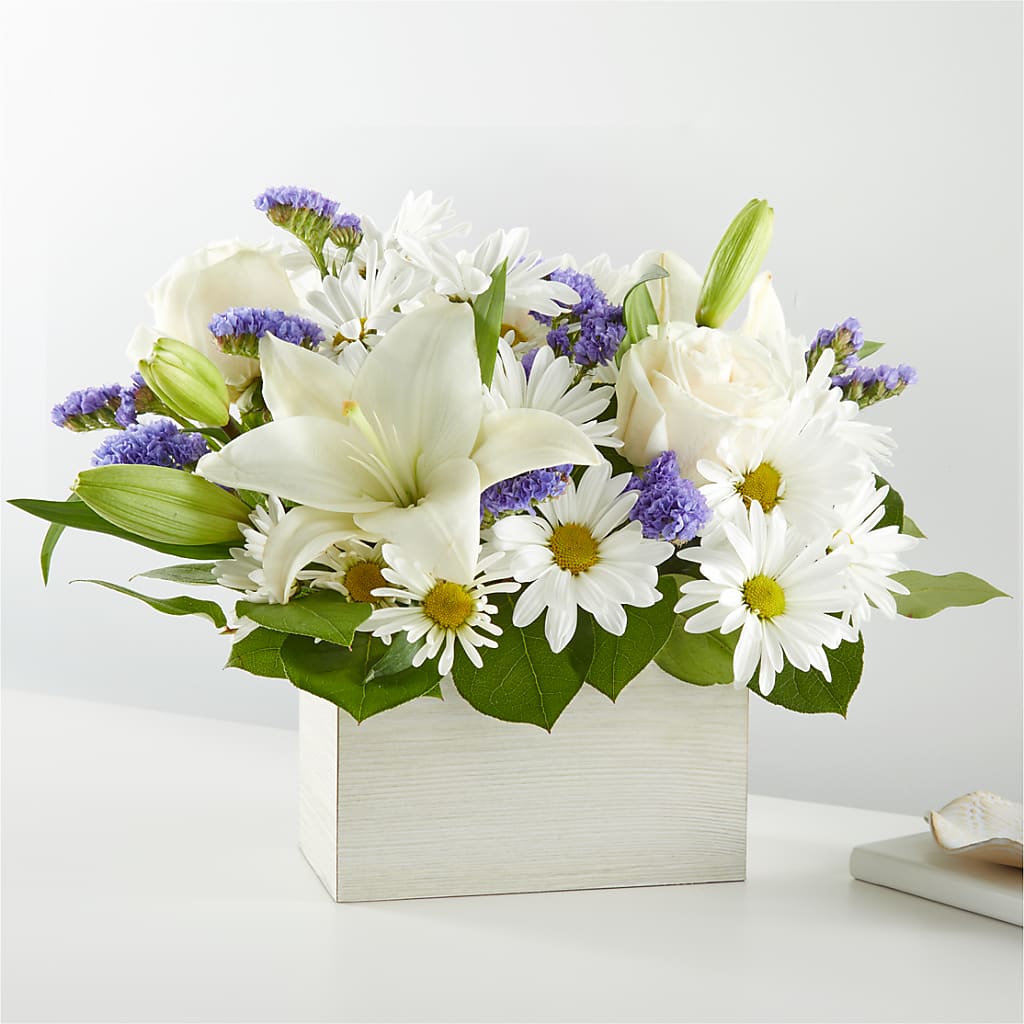 Beyond Blue Box Bouquet – Family Fare Supermarkets #3785, Omaha NE
