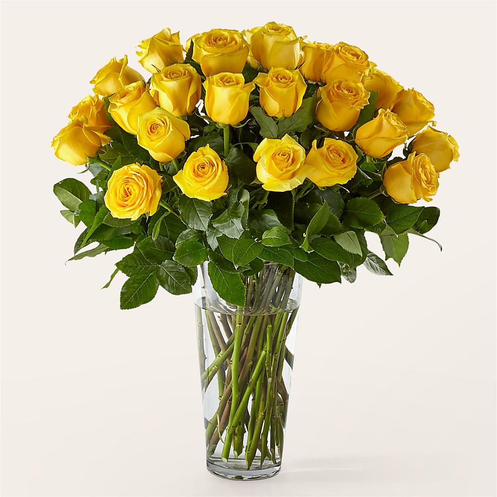 Long Stem Yellow Rose Bouquet – Family Fare Supermarkets #3785, Omaha NE
