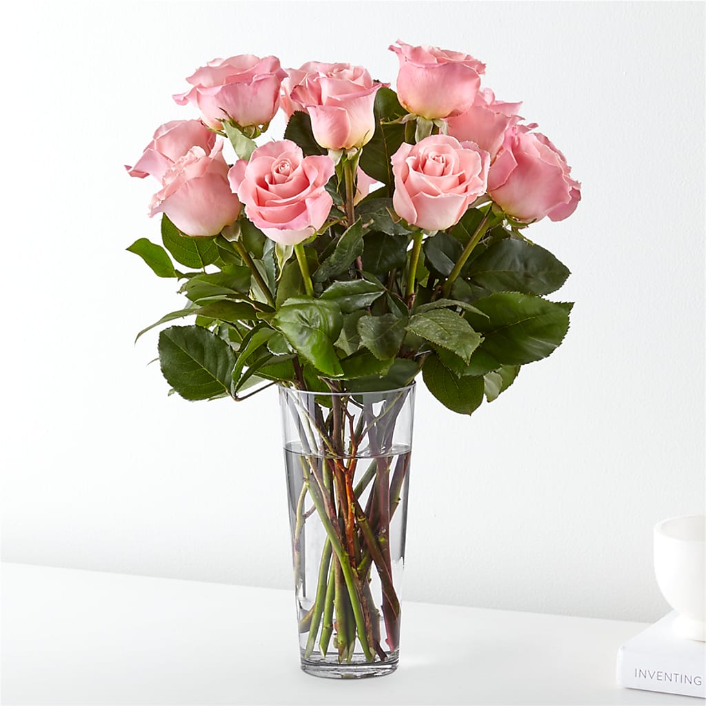 Long Stem Pink Rose Bouquet – Family Fare Supermarkets #3785, Omaha NE