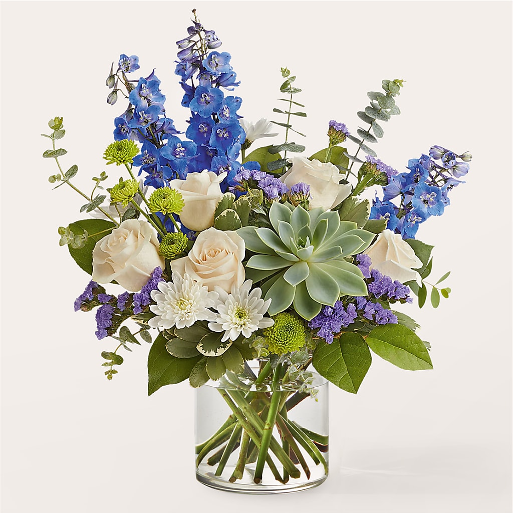 Cerulean Waves Bouquet – Family Fare Supermarkets #3785, Omaha NE