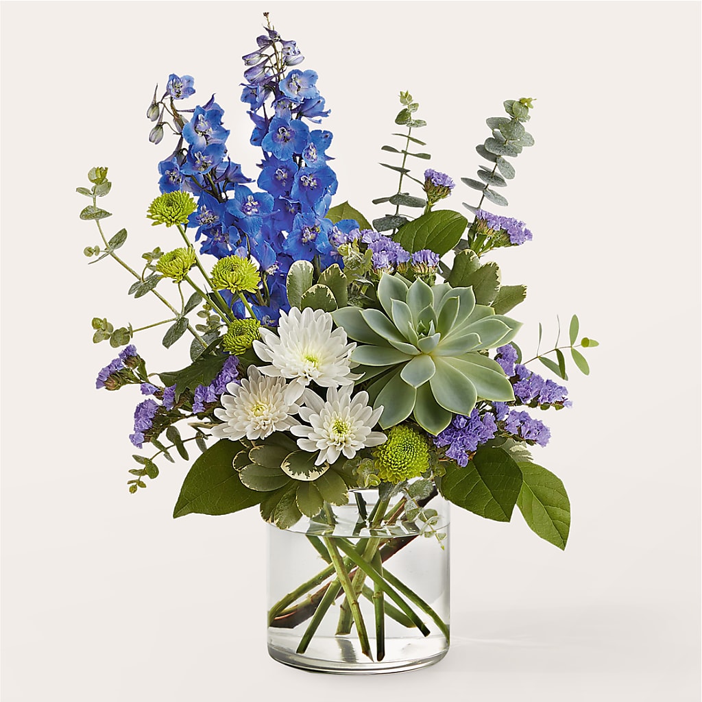 Cerulean Waves Bouquet – Family Fare Supermarkets #3785, Omaha NE