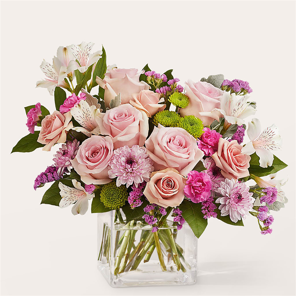 Pink Suede Bouquet – Family Fare Supermarkets #3785, Omaha NE