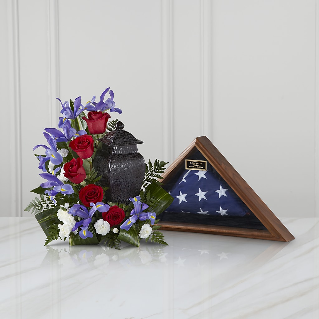 Patriotic Tribute Arrangement – Family Fare Supermarkets #3785, Omaha NE
