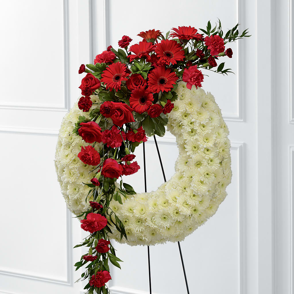 Graceful Tribute Wreath – Family Fare Supermarkets #3785, Omaha NE
