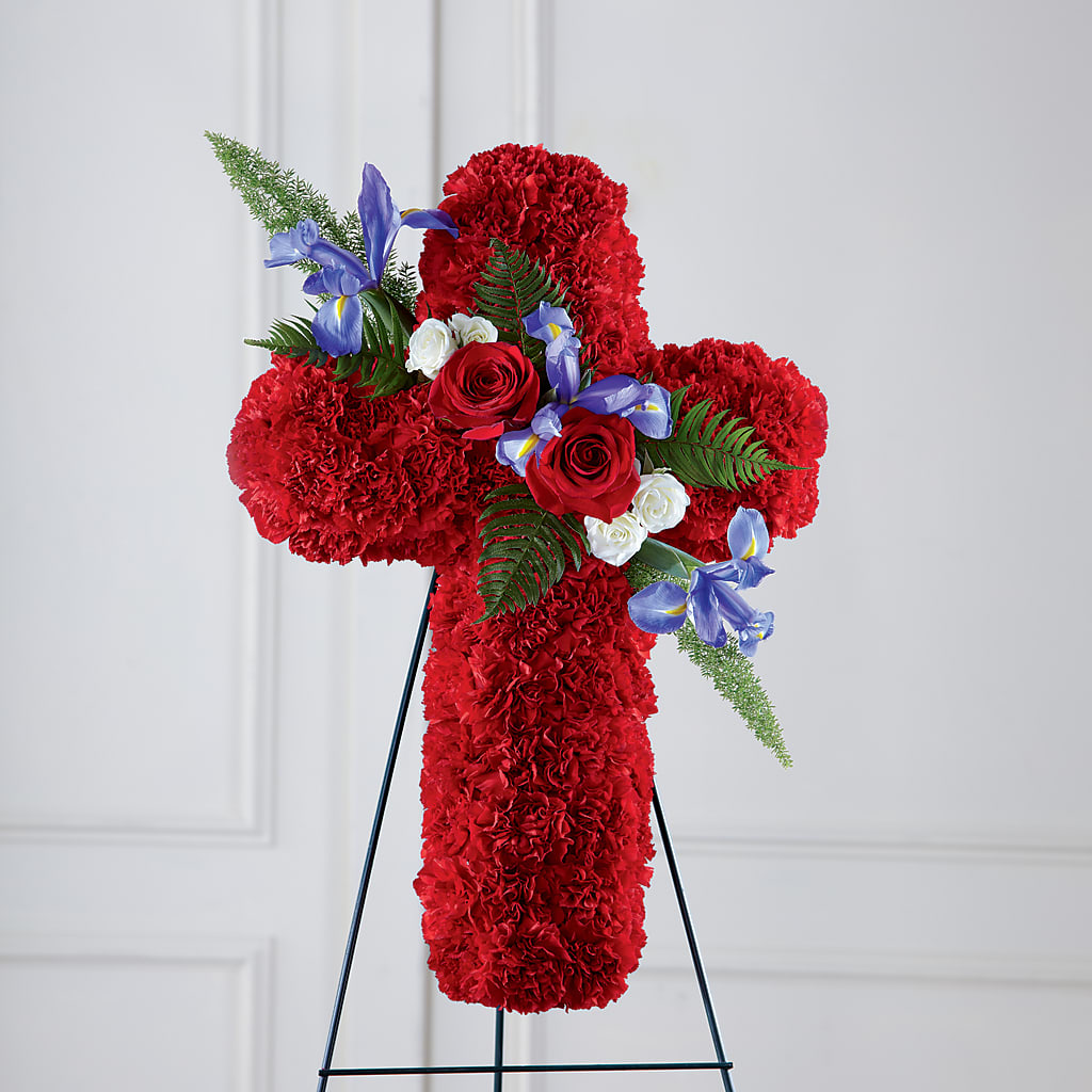 Faithful Hero Floral Cross – Family Fare Supermarkets #3785, Omaha NE