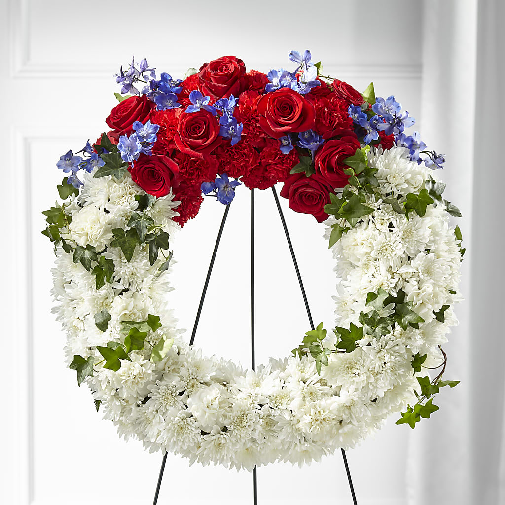 Patriotic Passion Wreath – Family Fare Supermarkets #3785, Omaha NE