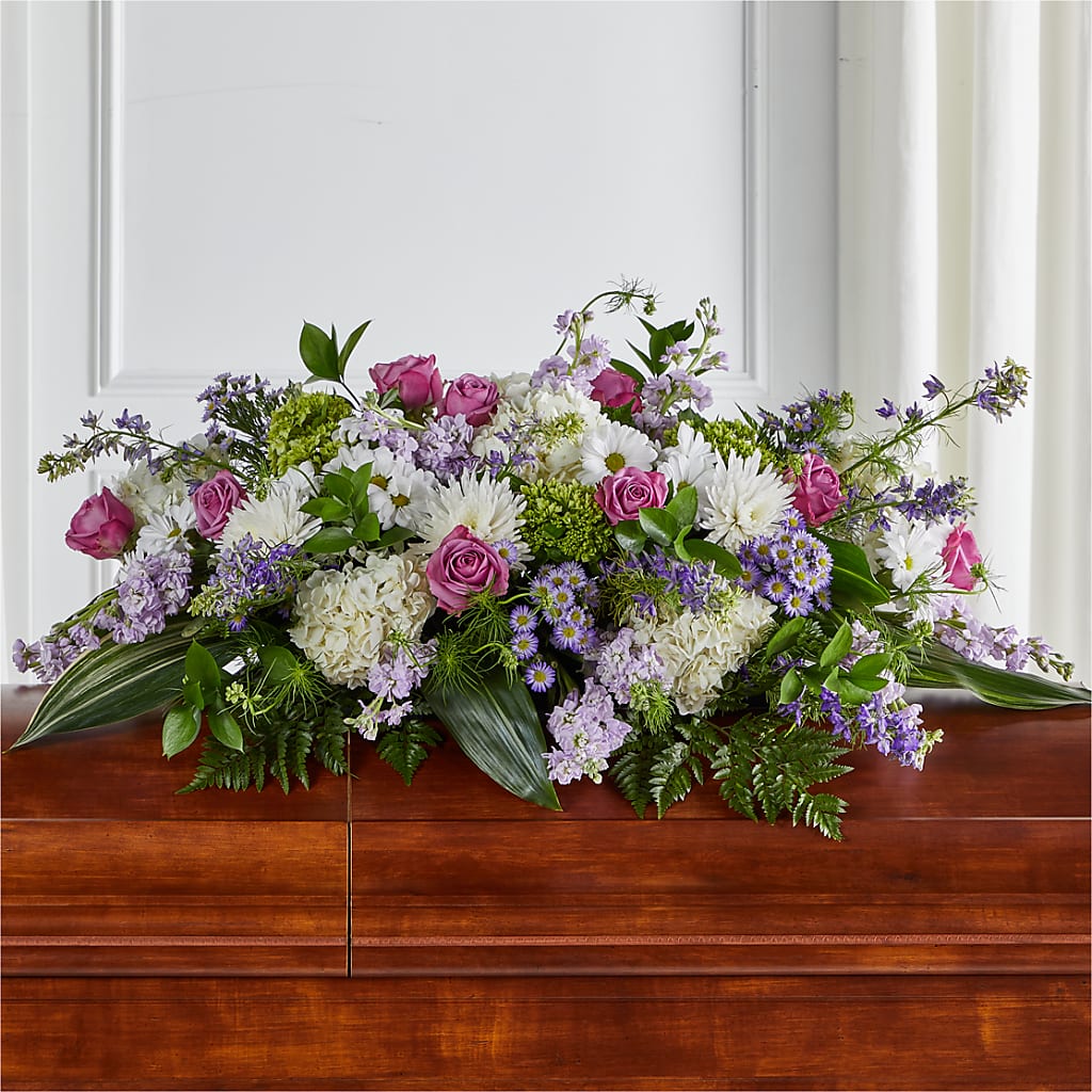 Meadows of Serenity Casket Spray – Family Fare Supermarkets #3785, Omaha NE