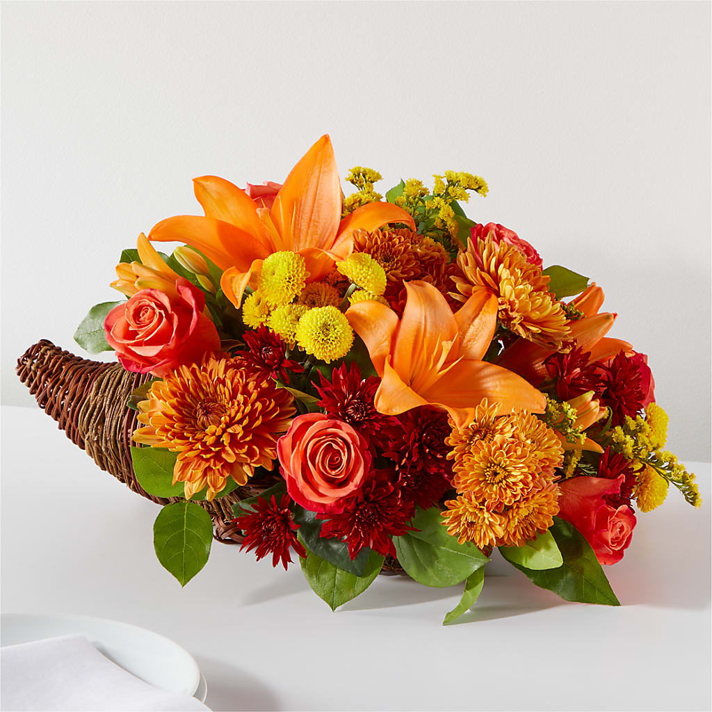 Bouquet of Blessings Cornucopia – Family Fare Supermarkets #3785, Omaha NE