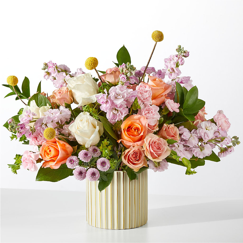 French Market Bouquet with Ivory Vase – Family Fare Supermarkets #3785, Omaha NE