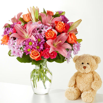 One and Only Bouquet and Bear Bundle –  Family Fare Supermarkets #3785, Omaha NE