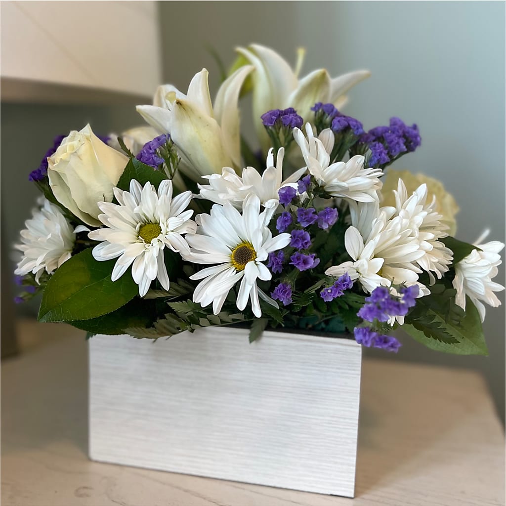 Beyond Blue Box Bouquet –  Family Fare Supermarkets #3785, Omaha NE