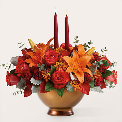 Fruits of Fall Centerpiece –  Family Fare Supermarkets #3785, Omaha NE