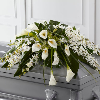 Angel Wings Casket Spray –  Family Fare Supermarkets #3785, Omaha NE