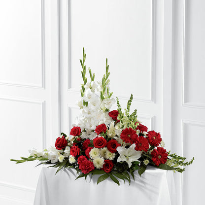 Crimson & White Arrangement –  Family Fare Supermarkets #3785, Omaha NE