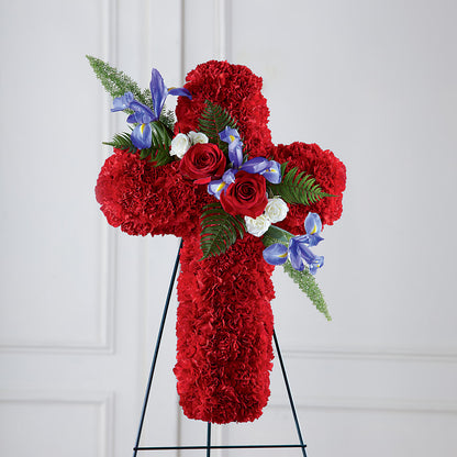 Faithful Hero Floral Cross –  Family Fare Supermarkets #3785, Omaha NE