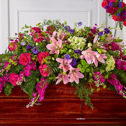 Radiant Tribute Casket Spray –  Family Fare Supermarkets #3785, Omaha NE