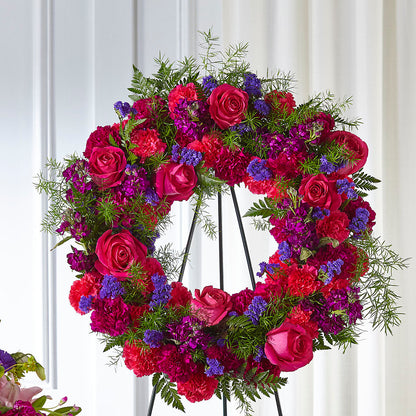 Calming Colors Wreath –  Family Fare Supermarkets #3785, Omaha NE