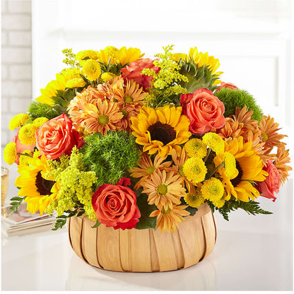 Harvest Sunflower Basket –  Family Fare Supermarkets #3785, Omaha NE