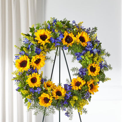 Bright Rays Wreath –  Family Fare Supermarkets #3785, Omaha NE