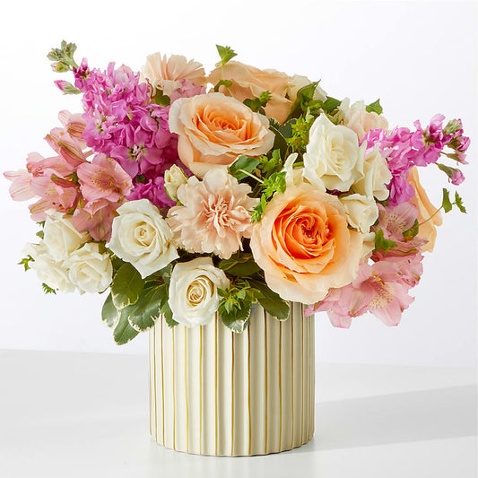 Paradise Bouquet with Ivory Vase –  Family Fare Supermarkets #3785, Omaha NE