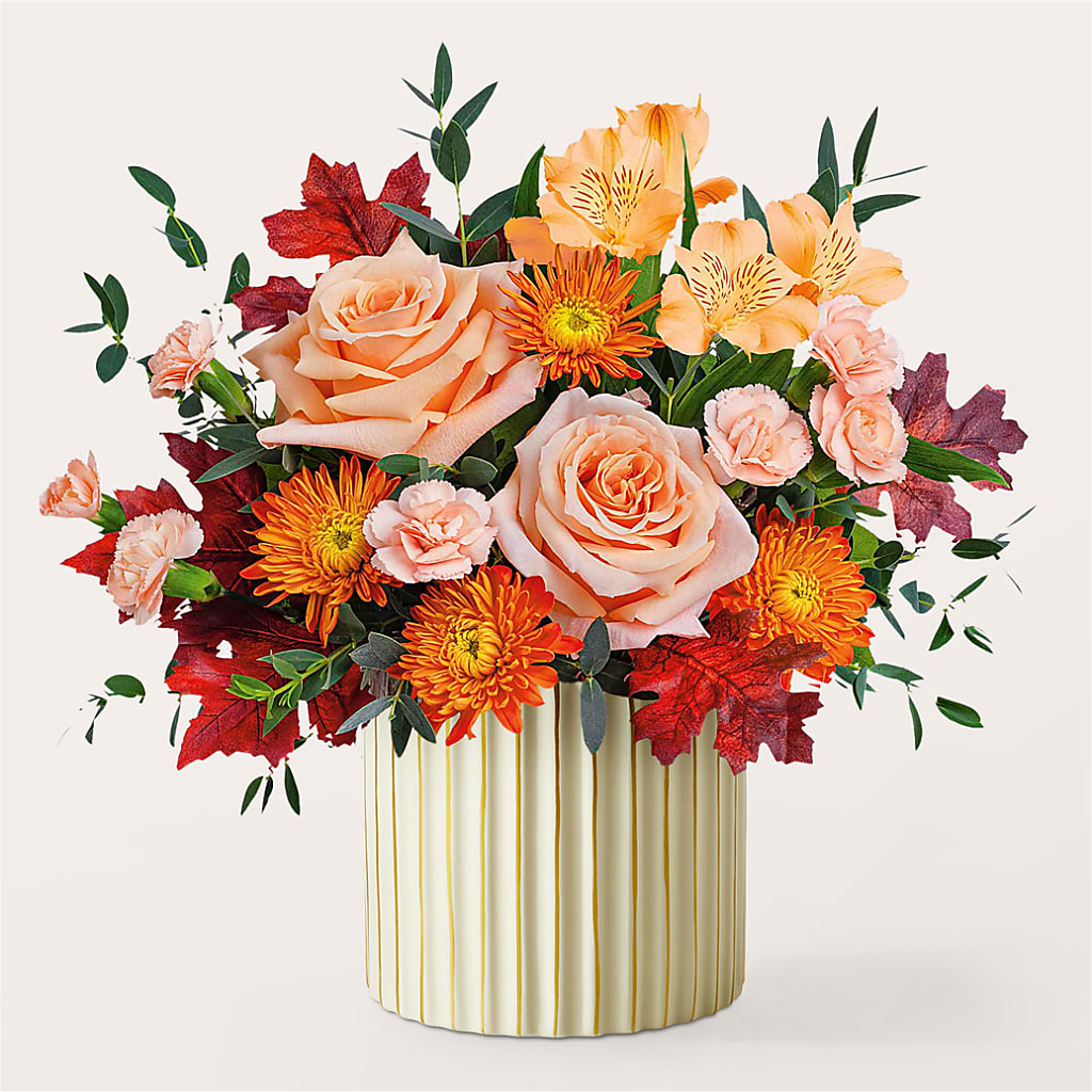 Spiced Latte Bouquet with Ivory Vase –  Family Fare Supermarkets #3785, Omaha NE