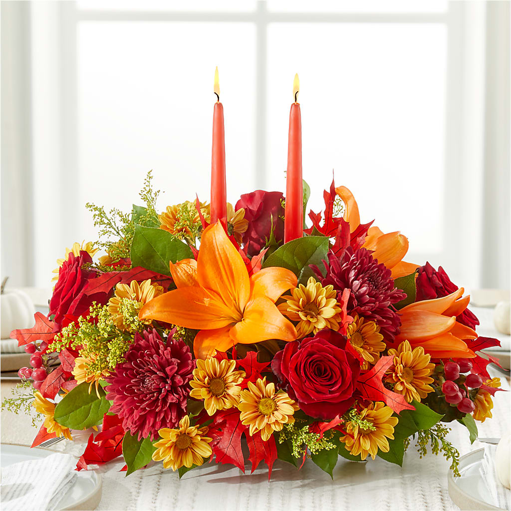 Autumn's Embrace Centerpiece –  Family Fare Supermarkets #3785, Omaha NE