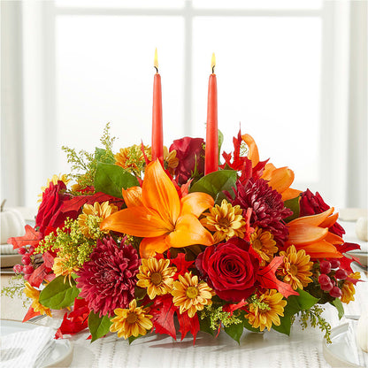 Autumn's Embrace Centerpiece –  Family Fare Supermarkets #3785, Omaha NE